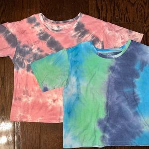 Cotton tie dye cotton shirts
